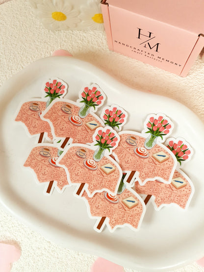 Breakfast Table Vinyl Sticker
