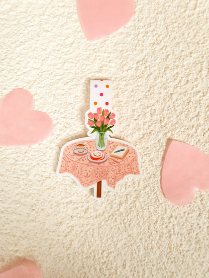 Breakfast Table Magnetic Bookmark