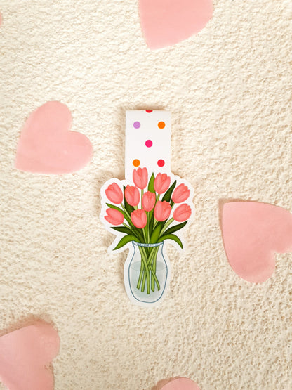 Tulips Magnetic Bookmark