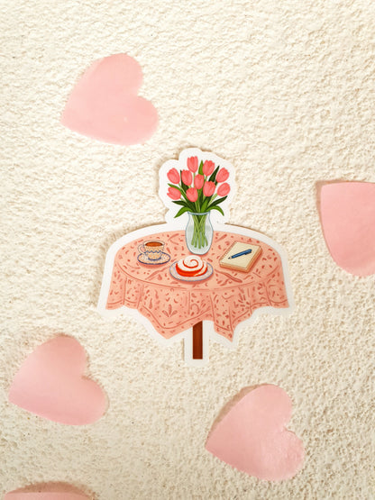 Breakfast Table Vinyl Sticker