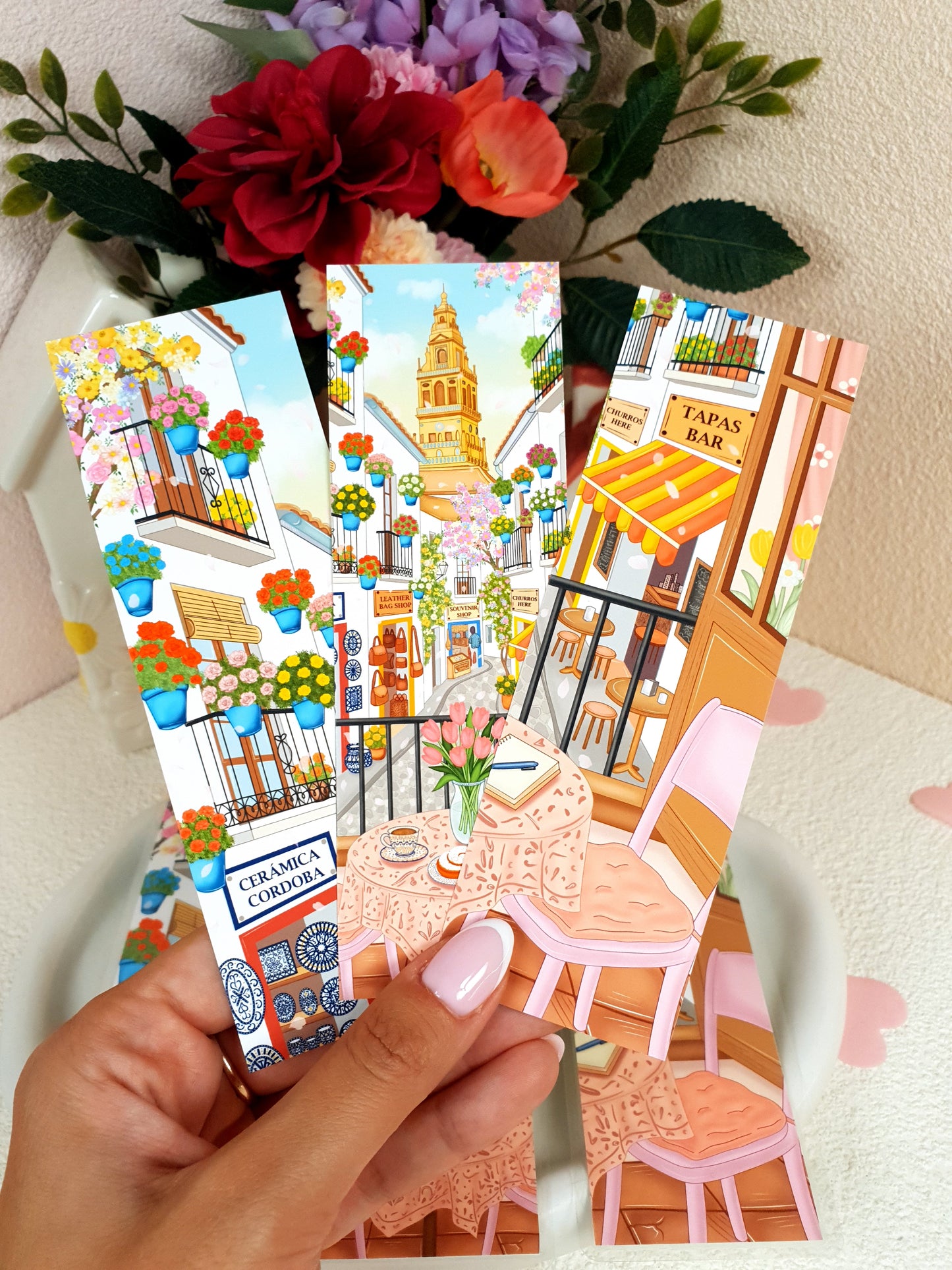 Córdoba in Morning Traditional Bookmark Set