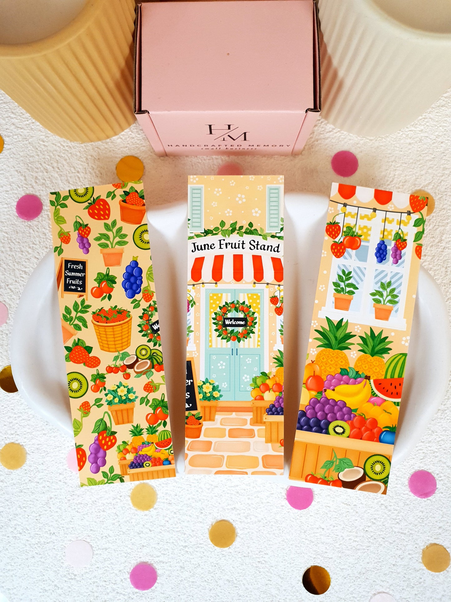 Fruit Stand Traditional Bookmark Set