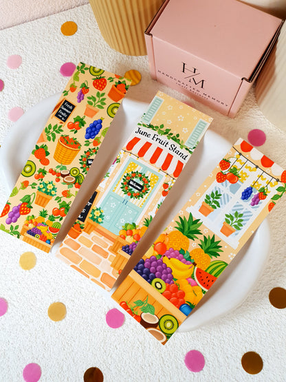 Fruit Stand Traditional Bookmark Set