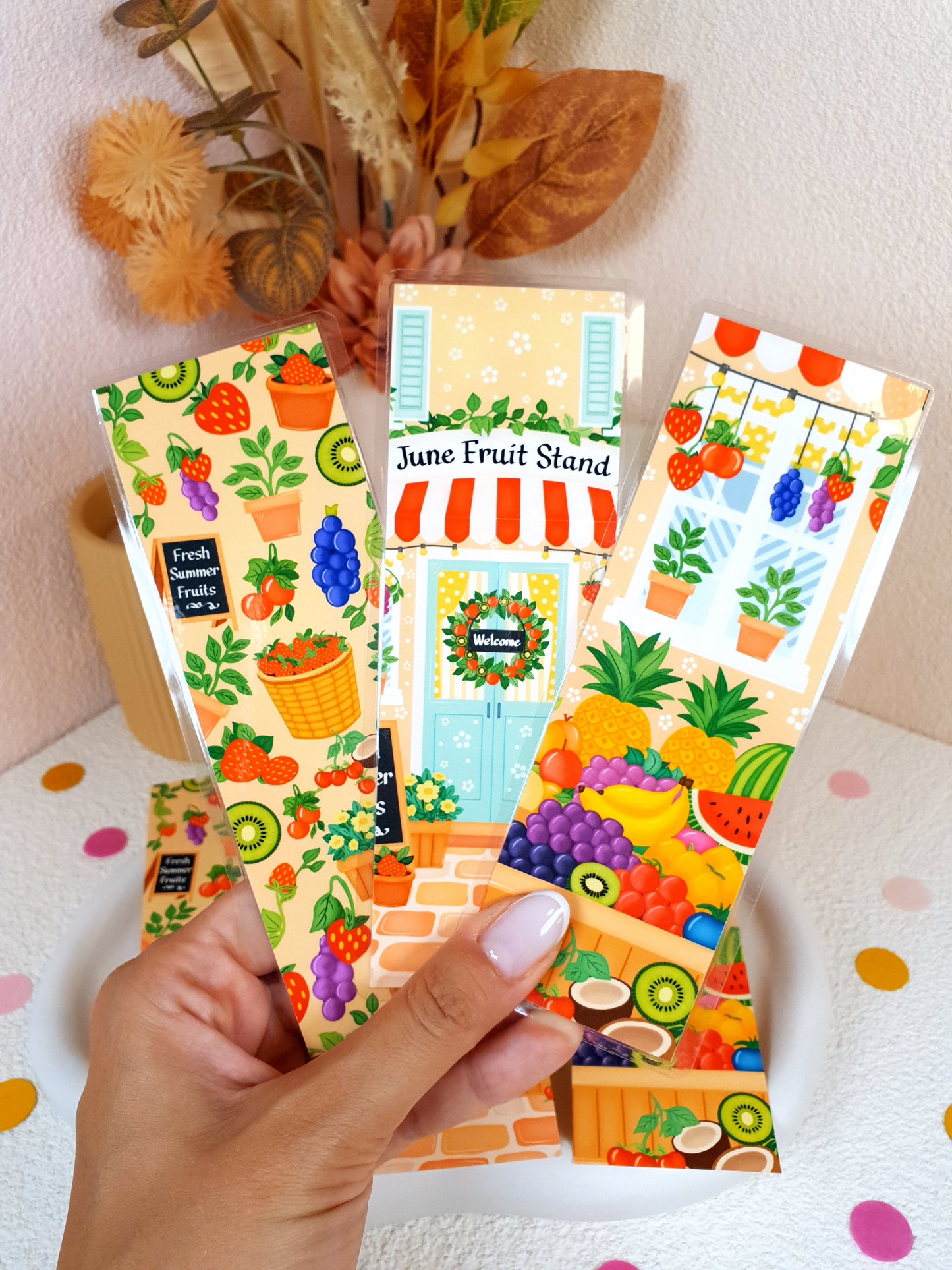 Fruit Stand Traditional Bookmark Set