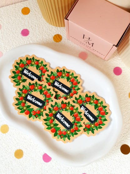 Fruit Wreath Vinyl Sticker