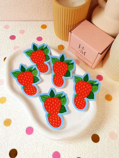 Strawberry Vinyl Sticker