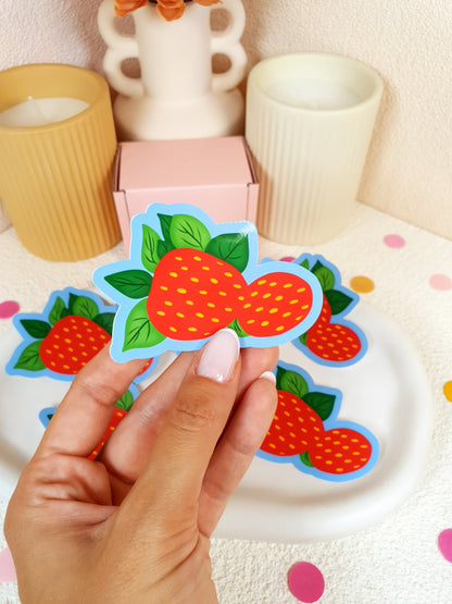 Strawberry Vinyl Sticker