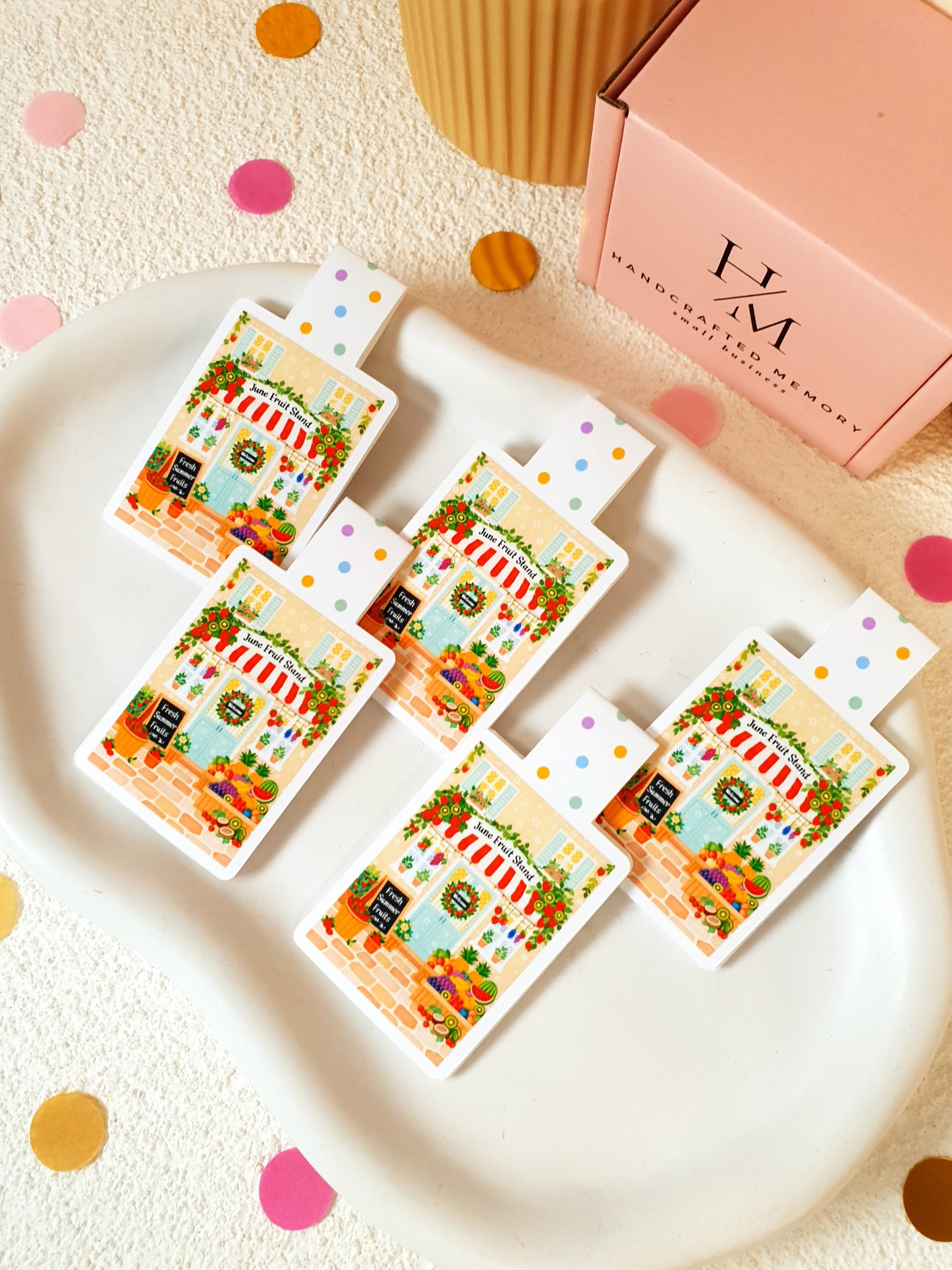 Fruit Stand Magnetic Bookmark