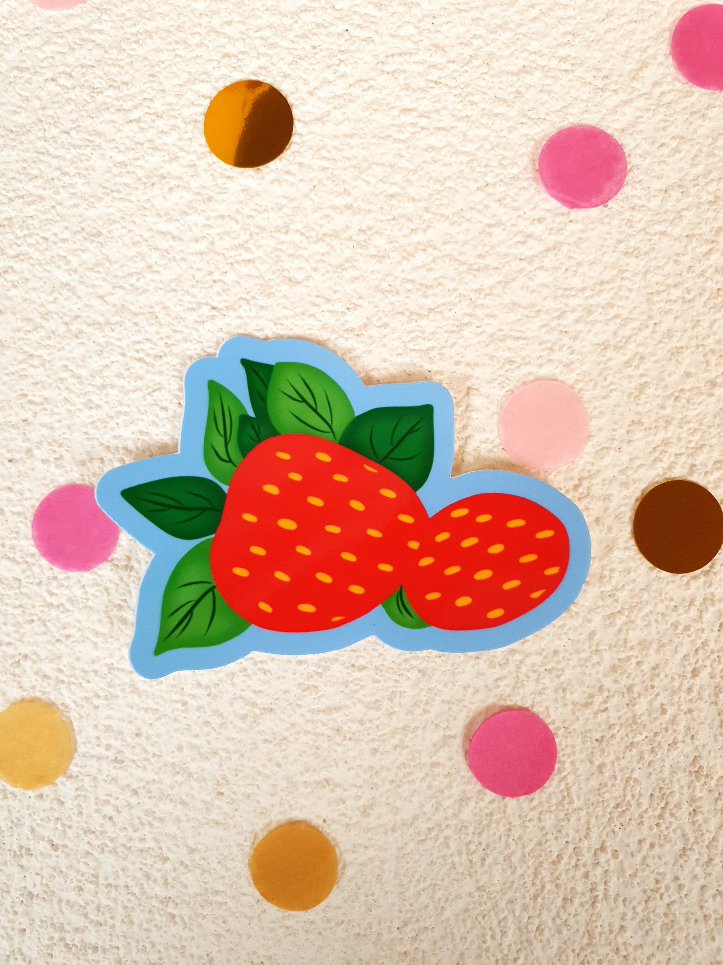 Strawberry Vinyl Sticker