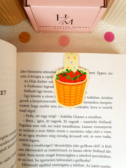 Strawberry Basket Magnetic Bookmark