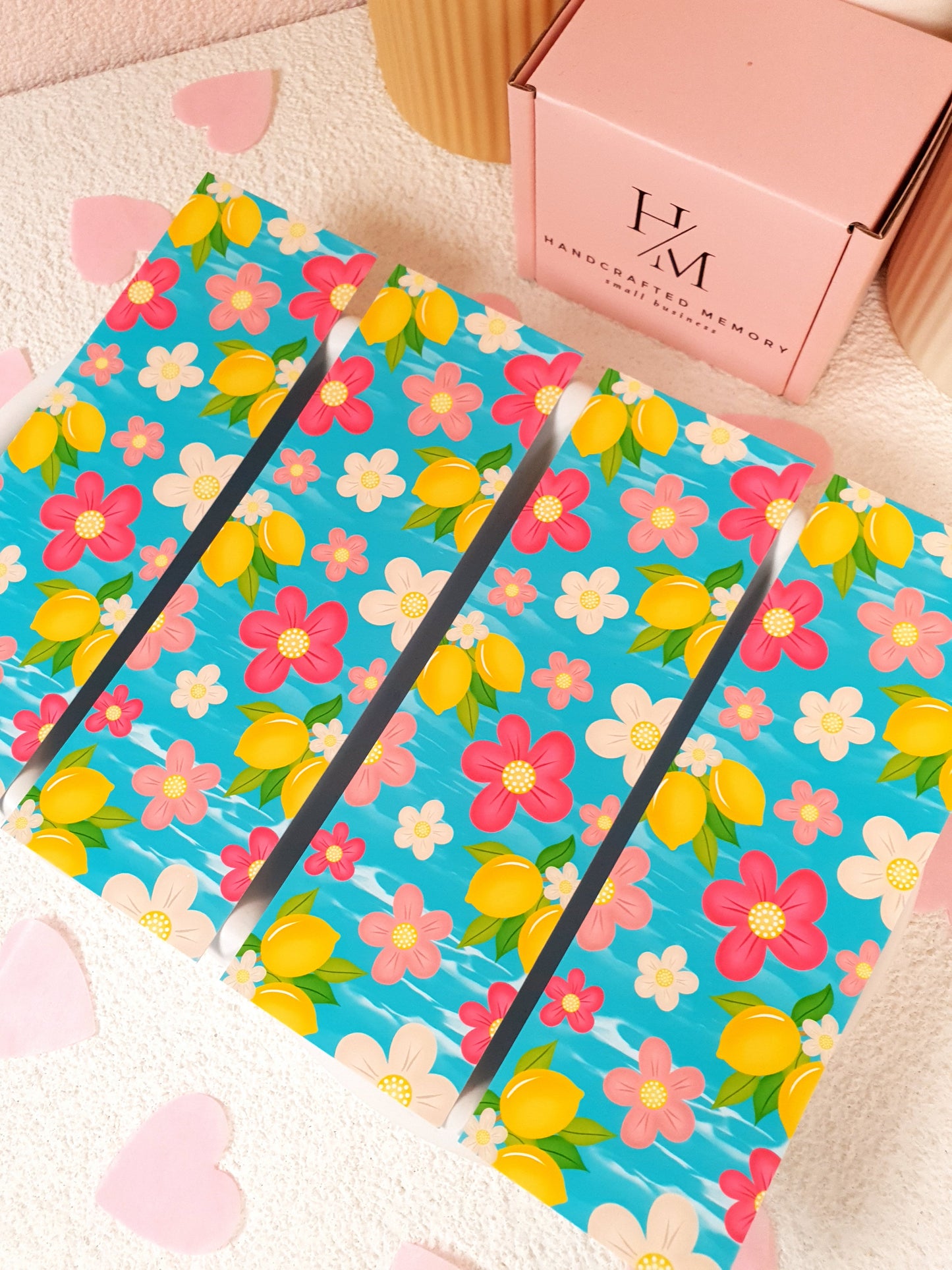 Flowers and Lemons Traditional Bookmark