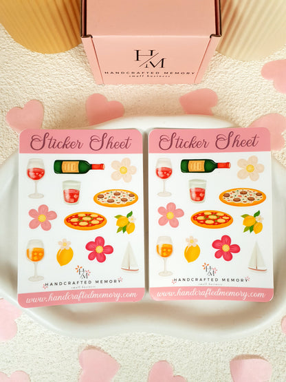Cinque Terre Sticker Sheet