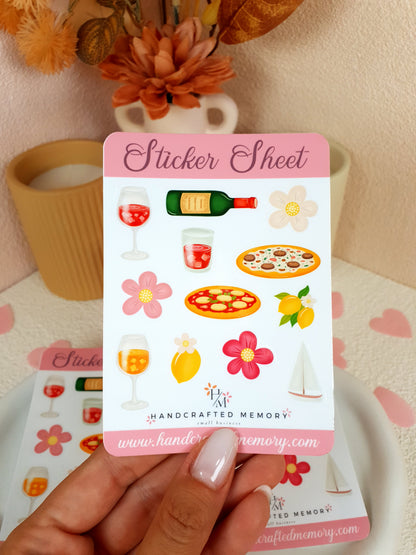 Cinque Terre Sticker Sheet