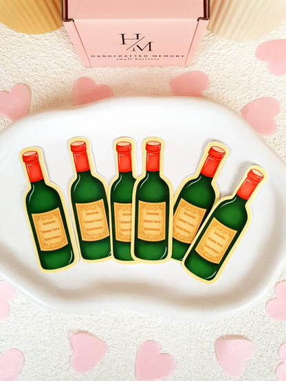 Italian Wine Vinyl Sticker