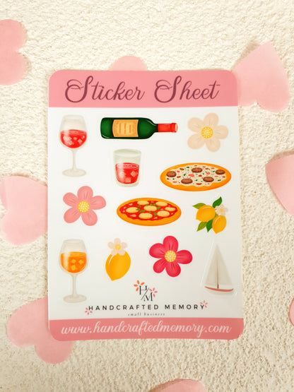 Cinque Terre Sticker Sheet