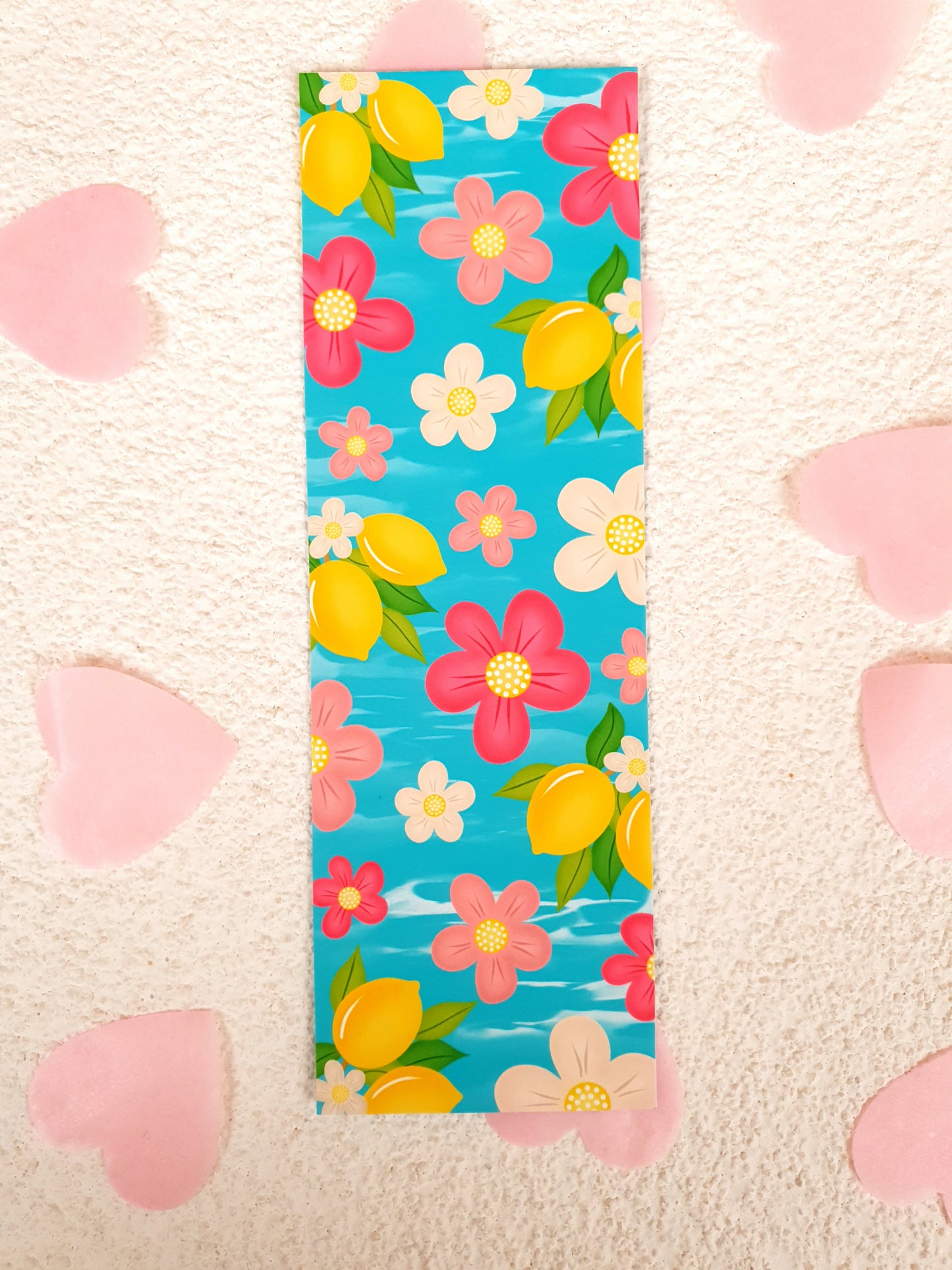 Flowers and Lemons Traditional Bookmark