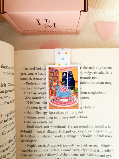 Éjszakai Olvasókuckó – Mágneses Könyvjelző