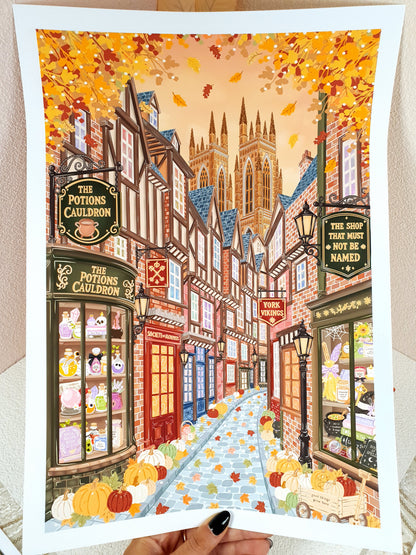Autumn in York Art Print