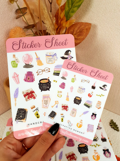 Magical Witch Essentials Sticker Sheet