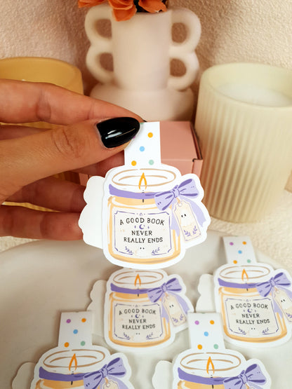 Good Book Candle Magnetic Bookmark
