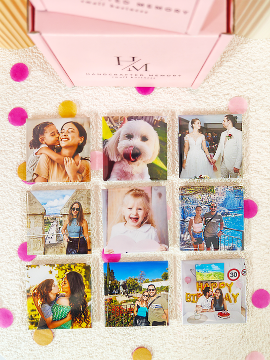 Square 9 Pack Photo Magnets